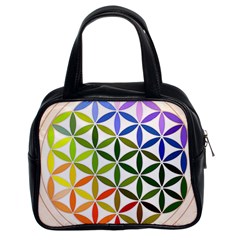 Mandala Rainbow Colorful Reiki Classic Handbag (two Sides) by Simbadda