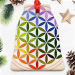 Mandala Rainbow Colorful Reiki Bell Ornament (Two Sides) Front