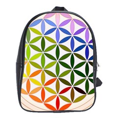 Mandala Rainbow Colorful Reiki School Bag (xl) by Simbadda