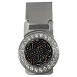 Symbol Wheel Mandala Design Money Clips (CZ)  Front