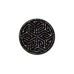 Symbol Wheel Mandala Design Golf Ball Marker (4 Pack) by Simbadda