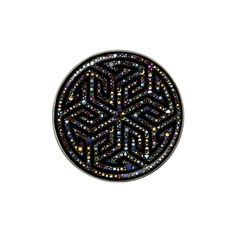 Symbol Wheel Mandala Design Hat Clip Ball Marker by Simbadda