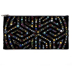 Symbol Wheel Mandala Design Pencil Cases by Simbadda