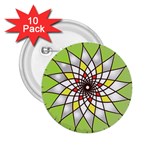 Mandala Model Figure Graphics 2.25  Buttons (10 pack)  Front