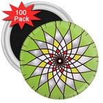 Mandala Model Figure Graphics 3  Magnets (100 pack) Front