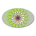 Mandala Model Figure Graphics Oval Magnet Front