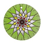 Mandala Model Figure Graphics Round Ornament (Two Sides) Front