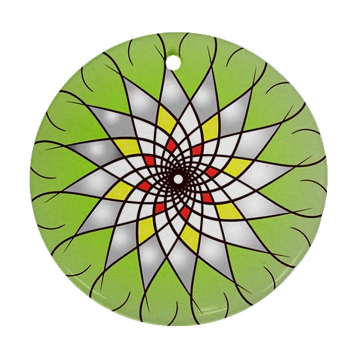 Mandala Model Figure Graphics Round Ornament (Two Sides)