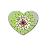 Mandala Model Figure Graphics Heart Coaster (4 pack)  Front