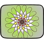 Mandala Model Figure Graphics Double Sided Fleece Blanket (Mini)  35 x27  Blanket Front