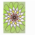 Mandala Model Figure Graphics Small Garden Flag (Two Sides) Front