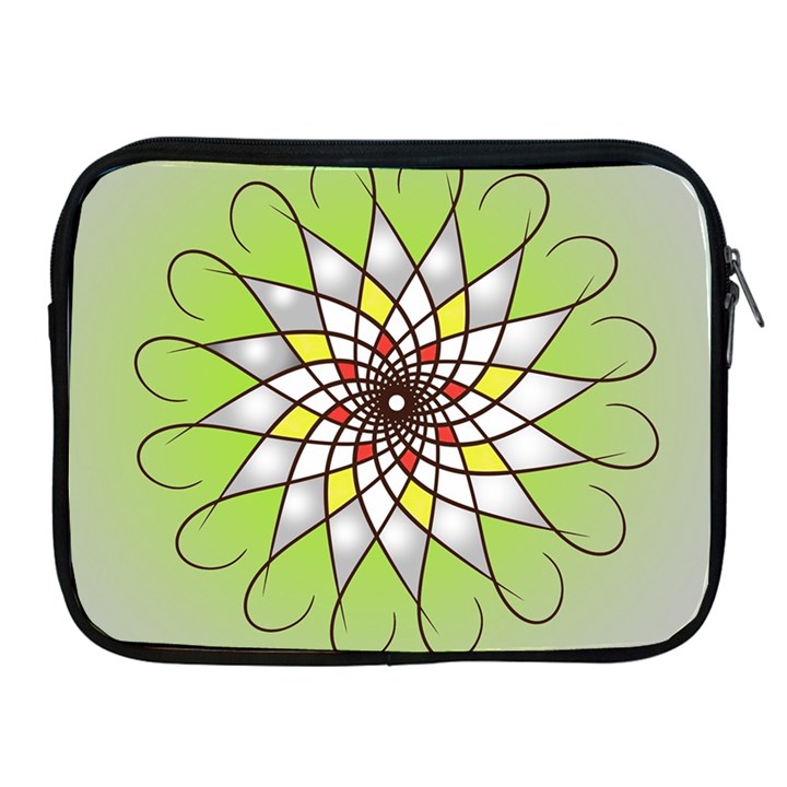 Mandala Model Figure Graphics Apple iPad 2/3/4 Zipper Cases