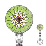 Mandala Model Figure Graphics Stainless Steel Nurses Watch Front