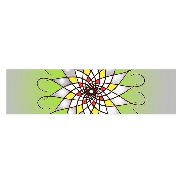 Mandala Model Figure Graphics Satin Scarf (Oblong)