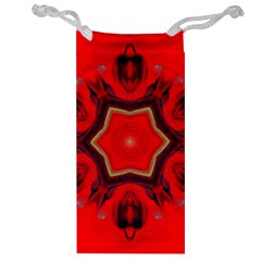 Chakra Art Heart Healing Red Jewelry Bag by Simbadda