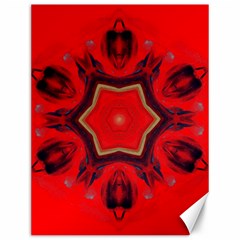 Chakra Art Heart Healing Red Canvas 12  X 16  by Simbadda