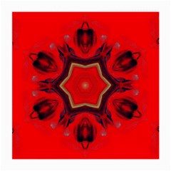 Chakra Art Heart Healing Red Medium Glasses Cloth (2-side) by Simbadda