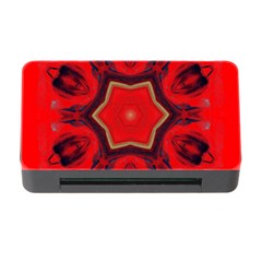 Chakra Art Heart Healing Red Memory Card Reader With Cf by Simbadda