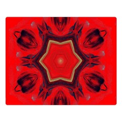 Chakra Art Heart Healing Red Double Sided Flano Blanket (large)  by Simbadda