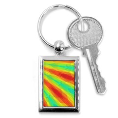 Graphic Kaleidoscope Geometric Key Chains (rectangle)  by Simbadda