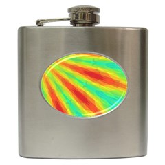 Graphic Kaleidoscope Geometric Hip Flask (6 Oz) by Simbadda