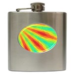 Graphic Kaleidoscope Geometric Hip Flask (6 oz) Front