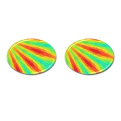 Graphic Kaleidoscope Geometric Cufflinks (oval) by Simbadda