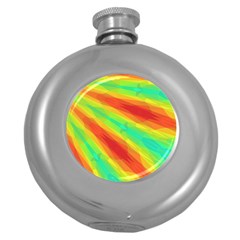 Graphic Kaleidoscope Geometric Round Hip Flask (5 Oz) by Simbadda