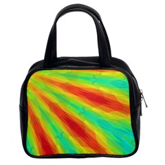 Graphic Kaleidoscope Geometric Classic Handbag (two Sides) by Simbadda