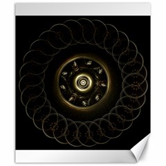 Fractal Gold Mandala Fractal Art Canvas 20  X 24 