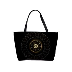 Fractal Gold Mandala Fractal Art Classic Shoulder Handbag by Simbadda