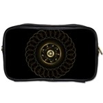 Fractal Gold Mandala Fractal Art Toiletries Bag (Two Sides) Front