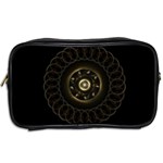 Fractal Gold Mandala Fractal Art Toiletries Bag (Two Sides) Back