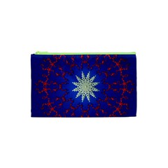 Mandala Abstract Fractal Patriotic Cosmetic Bag (xs) by Simbadda