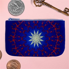 Mandala Abstract Fractal Patriotic Large Coin Purse by Simbadda