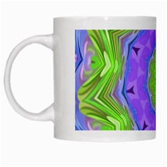 Abstract Art Colorful White Mugs by Simbadda