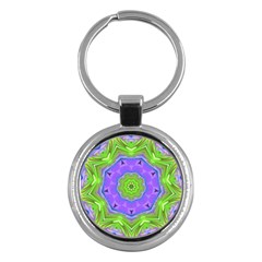 Abstract Art Colorful Key Chains (round)  by Simbadda