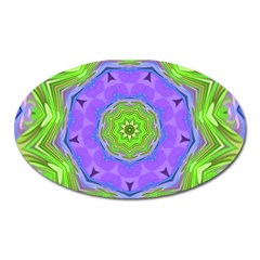 Abstract Art Colorful Oval Magnet by Simbadda