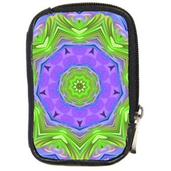 Abstract Art Colorful Compact Camera Leather Case by Simbadda