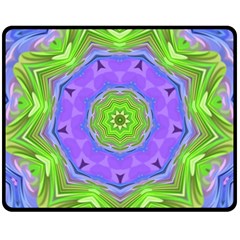 Abstract Art Colorful Fleece Blanket (medium)  by Simbadda