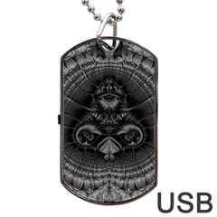 Art Artwork Fractal Digital Art Dog Tag Usb Flash (two Sides) by Simbadda