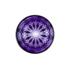 Fractal Mandala Background Purple Hat Clip Ball Marker (4 Pack) by Simbadda