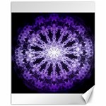 Fractal Mandala Background Purple Canvas 11  x 14  10.95 x13.48  Canvas - 1