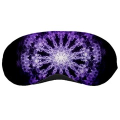 Fractal Mandala Background Purple Sleeping Masks by Simbadda