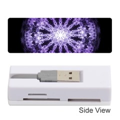 Fractal Mandala Background Purple Memory Card Reader (stick) by Simbadda