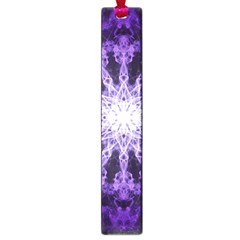 Fractal Mandala Background Purple Large Book Marks by Simbadda