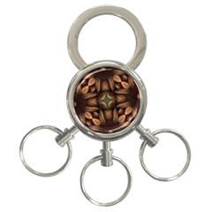 Pattern Moroccan Print Geometric 3-ring Key Chains by Simbadda