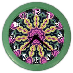 Abstract Art Abstract Background Color Wall Clock by Simbadda