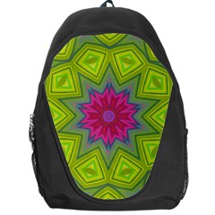 Green Pink Abstract Art Abstract Background Backpack Bag by Simbadda