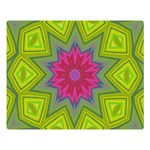 Green Pink Abstract Art Abstract Background Double Sided Flano Blanket (Large)  Blanket Back